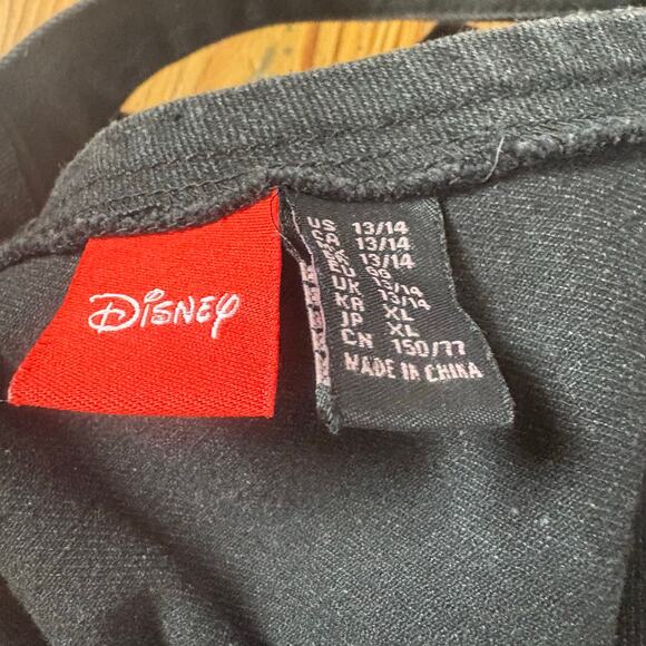 Disney Mickey Mouse black jean overall skirt SIZE 13 - Picture 4 of 6